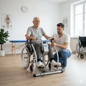 MotoRevive Dual treniruoklis gerina kraujotaką ir neleidžia sąnariams sustingti.