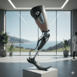 Kojos protezas su anglies pluošto pėda